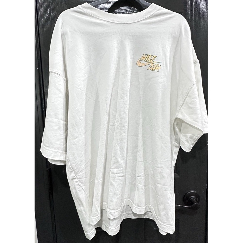 Nike Air White Oversized Tee kJust Do It‎ Claw Graphic Mens Medium Leopard Logo